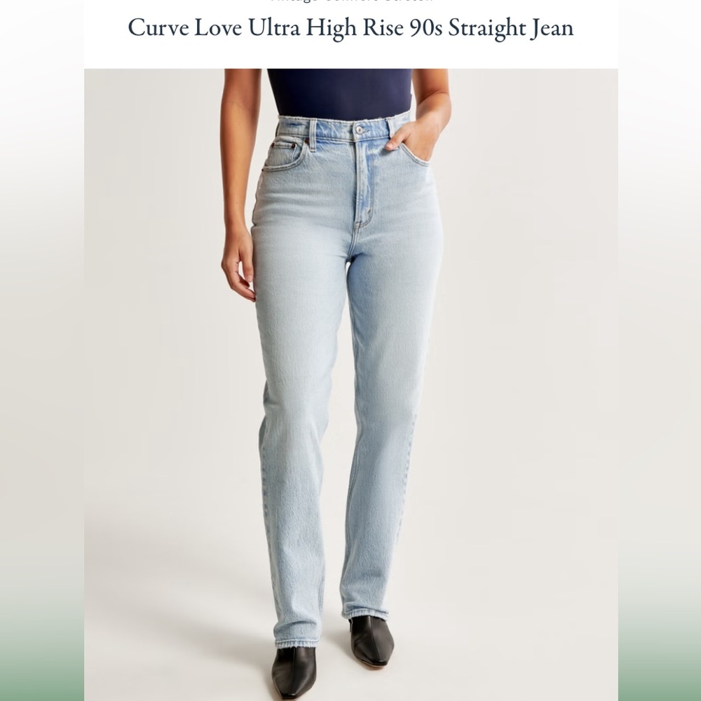 EUC curve love high waist straight leg jeans sz 24